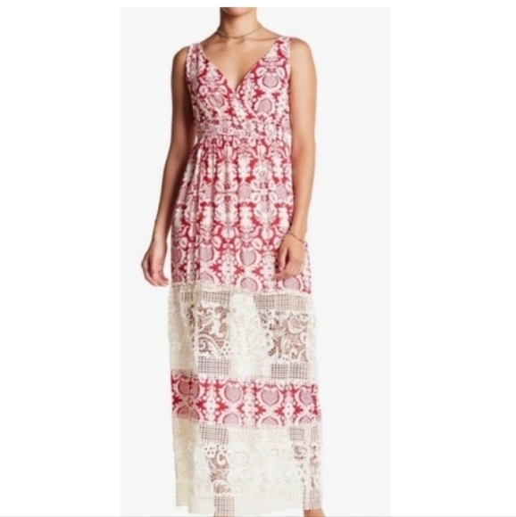Anthro Sunday in Brooklyn Demask Maxi Dress Size Medium - Picture 1 of 9